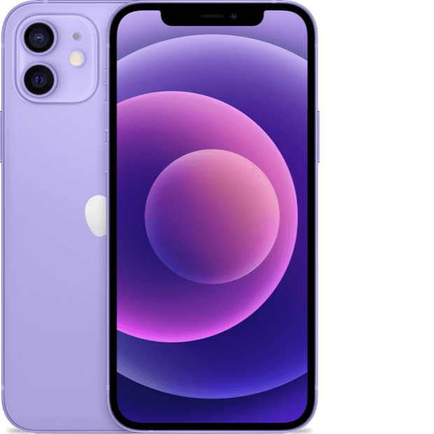 2 iPhone 13s in green, shown front and back.