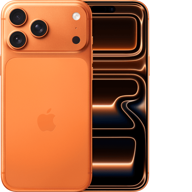 iPhone 17 Pro Max in Cosmic Orange