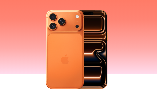 iPhone 17 Pro Max in Cosmic Orange