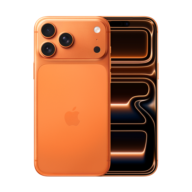 iPhone 17 Pro Max in Cosmic Orange