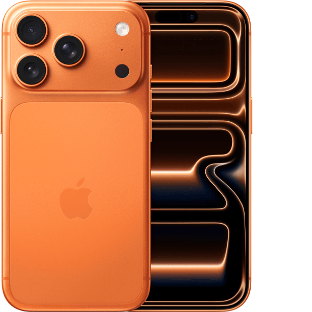 iPhone 17 Pro in Cosmic Orange