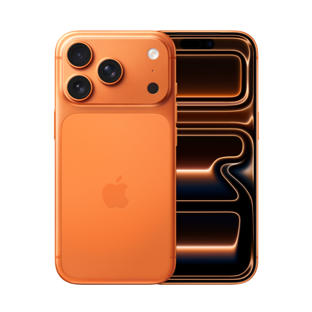 iPhone 17 Pro in Cosmic Orange