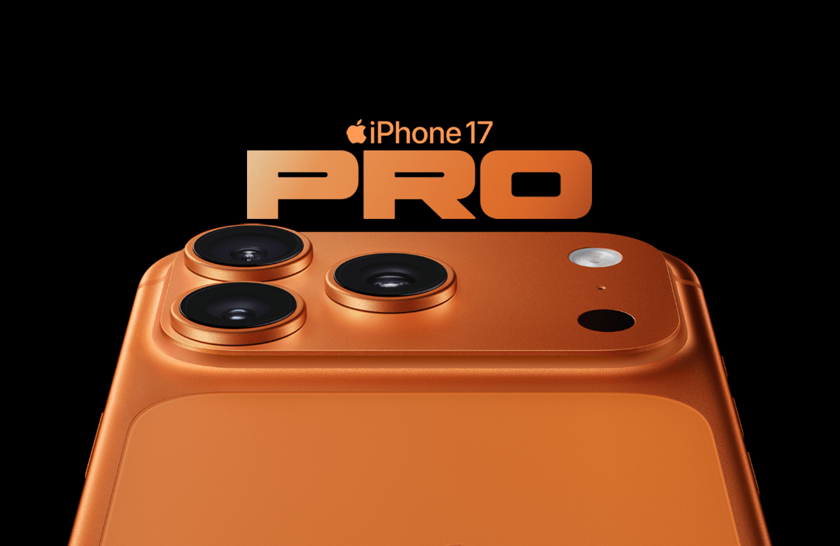 iPhone 17 Pro Max in Cosmic Orange