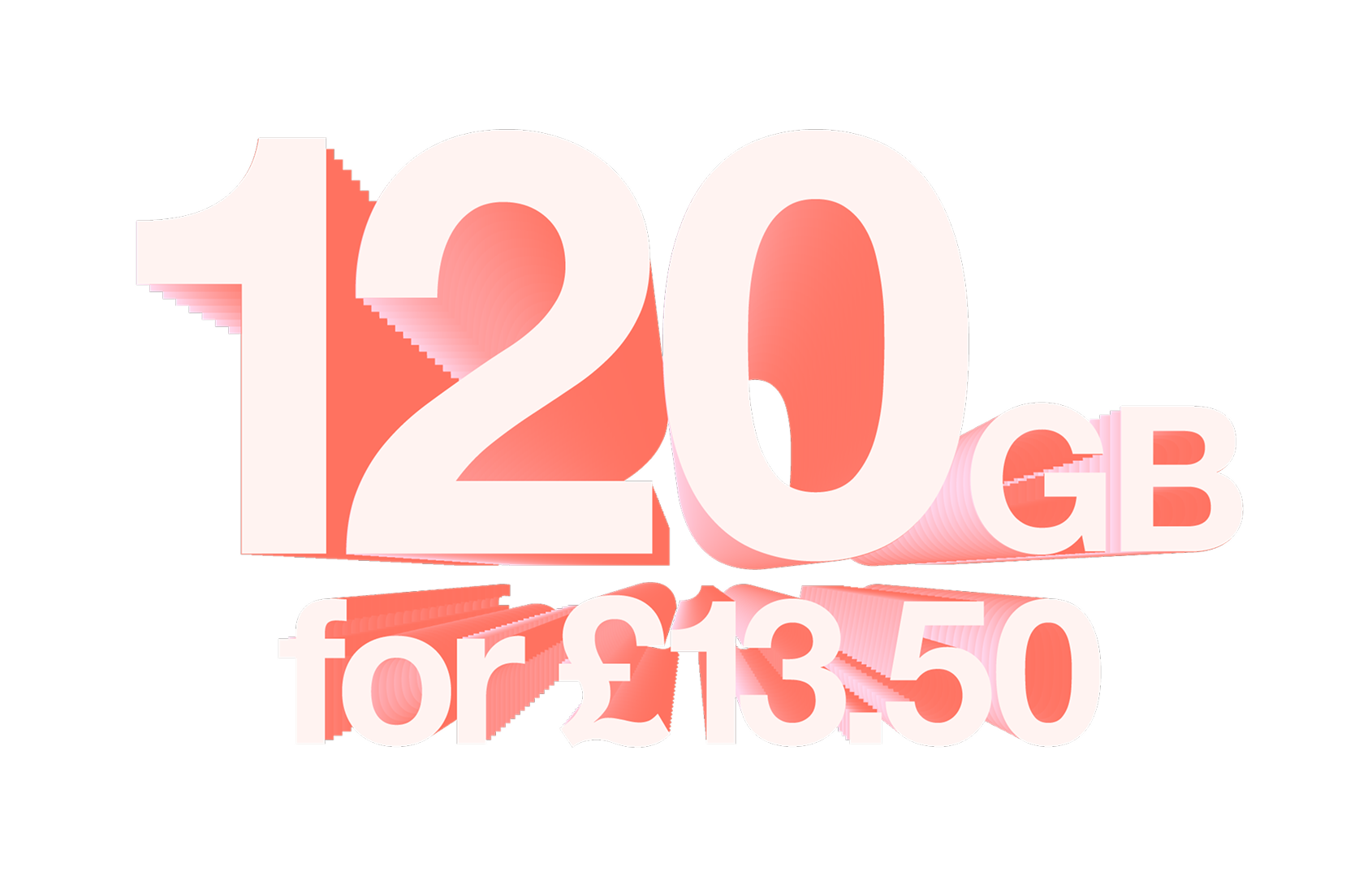 120 Gigabyte for £13.50